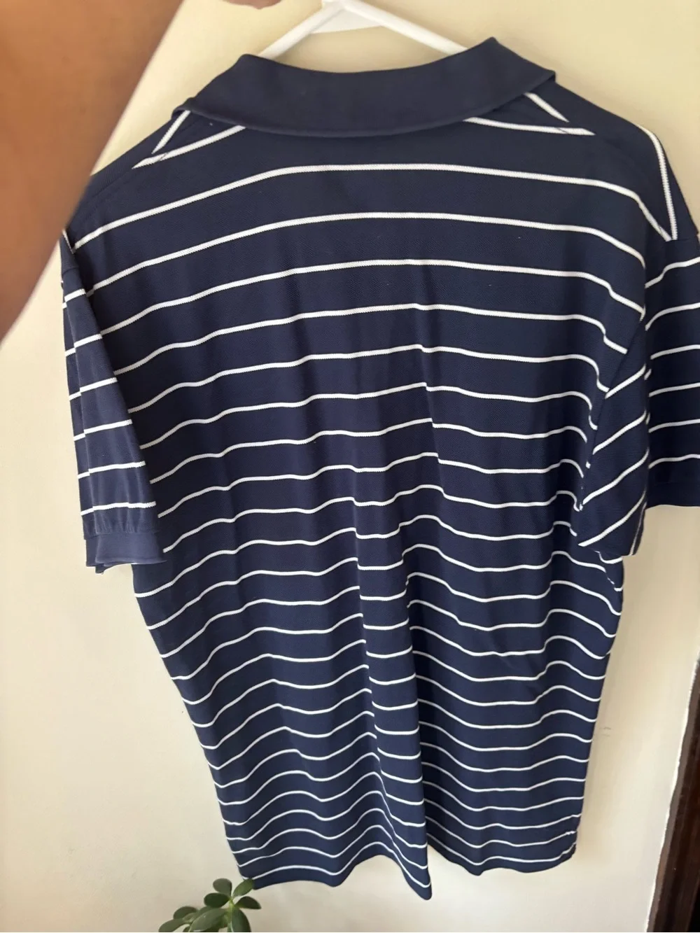 Like new Polo by Ralph Lauren Navy with White Stripe Polo